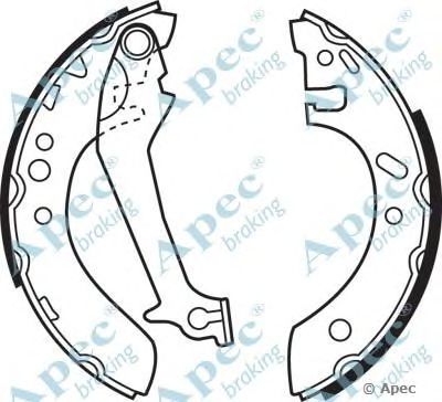 APEC BRAKING shu536 -  Комплект тормозных колодок